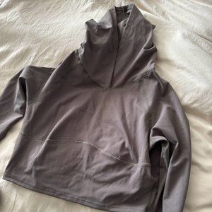 Halara Cropped Hoodie Olive Green Large